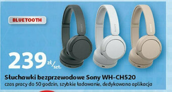 Auchan Słuchawki bezprzewodowe Sony WH-CH520 oferta
