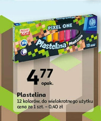 Auchan Plastelina 12 kolorów oferta