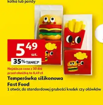 Auchan Temperówka silikonowa Fast Food oferta