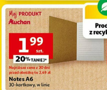 Auchan Notes A6 oferta
