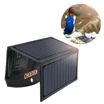 Decathlon Ładowarka solarna fotowoltaiczna choetech 19w 2x usb 2,4a oferta