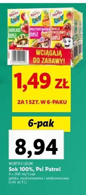 Sok jabłko + multiwitamina + wieloowocowy