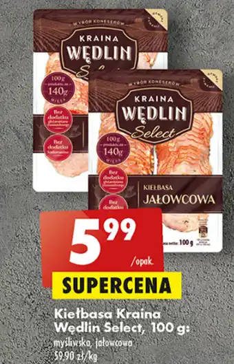 Biedronka Kiełbasa Kraina Wędlin Select, 100 g oferta