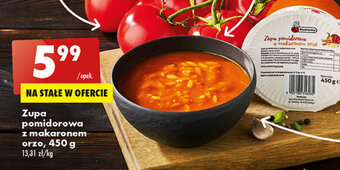 Biedronka Zupa pomidorowa z makaronem orzo, 450 g oferta