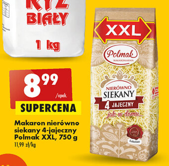 Biedronka Makaron nierówno siekany 4-jajeczny Polmak XXL, 750 g oferta