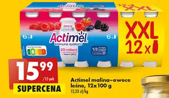 Biedronka Actimel malina-owoce leśne, 12x100 g oferta