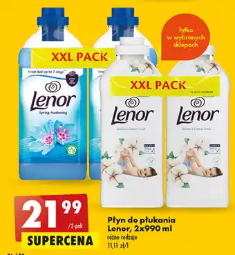 Płyn do płukania Lenor, 2x990 ml