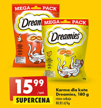 Biedronka Karma dla kota Dreamies, 180 g oferta