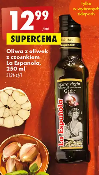 Biedronka Oliwa z oliwek z czosnkiem La Espanola, 250 ml oferta