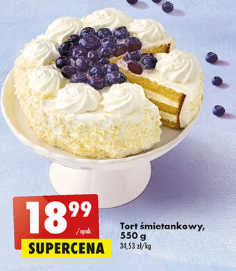 Biedronka Tort śmietankowy, 550 g oferta