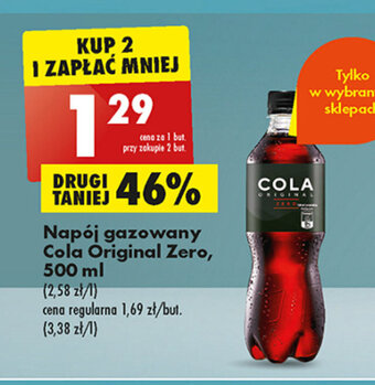 Biedronka Napój gazowany Cola Original Zero, 500 ml oferta