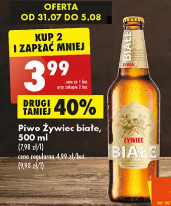 Biedronka Piwo Żywiec białe, 500ml oferta