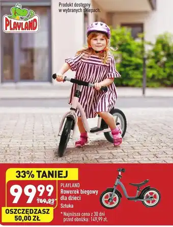 ALDI Rowerek biegowy playland oferta