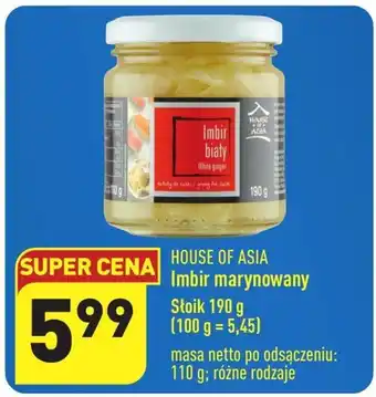 ALDI Imbir marynowany house of asia oferta