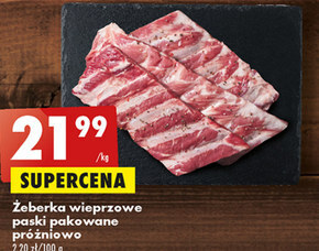 Biedronka Żeberka wieprzowe oferta