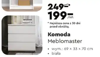 Komoda Meblomaster • wym.: 69 x 33 x 70 cm • biała