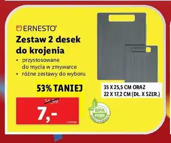 Lidl Deska do krojenia 22 x 17.2 + 35 x 25.5 cm 1 ZES 2 SZT oferta