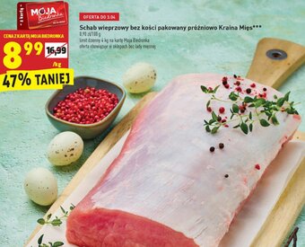 Biedronka Schab wieprzowy bez kości pakowany próżniowo Kraina Mięs 1kg oferta
