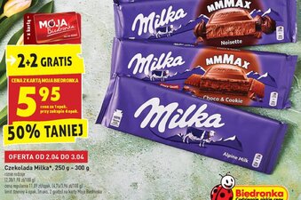 Biedronka Czekolada Milka 250-300g oferta