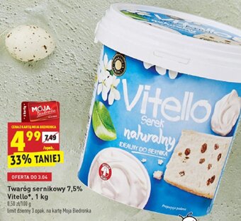 Twaróg sernikowy 7,5% Vitello 1kg