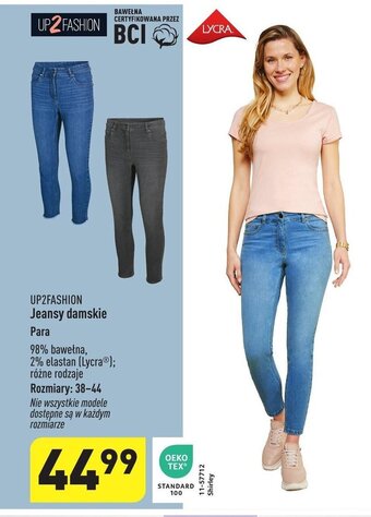 ALDI Jeansy damskie Para oferta