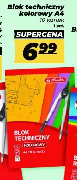 Polomarket Blok techniczny a4 10 k kolorowy oferta