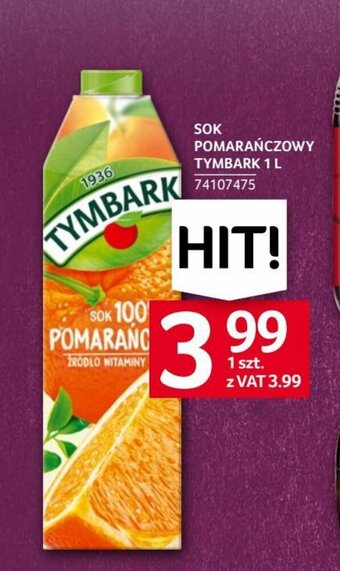Selgros SOK POMARAŃCZOWY TYMBARK 1 L oferta