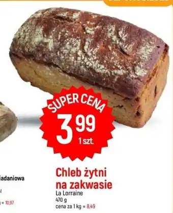 E.Leclerc Chleb żytni na zakwasie La Lorraine 470g oferta