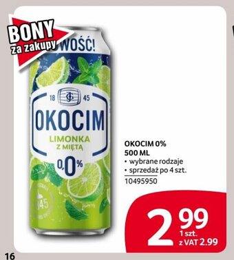 Selgros OKOCIM 0% 500 ML oferta
