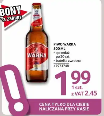 Selgros PIWO WARKA 500 ML oferta