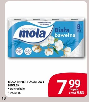 Selgros MOLA PAPIER TOALETOWY 8 ROLEK oferta