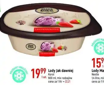 E.Leclerc Lody Jak dawniej KORAL 900ml oferta