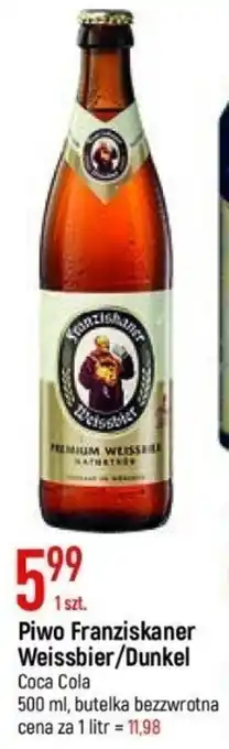 E.Leclerc Piwo Franziskaner Weissbier/Dunkel Coca Cola 500ml oferta