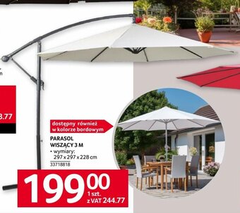 Selgros PARASOL WISZĄCY 3 M oferta