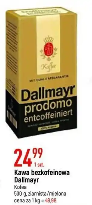 E.Leclerc Kawa bezkofeinowa Dallmayr Kofea 500g oferta