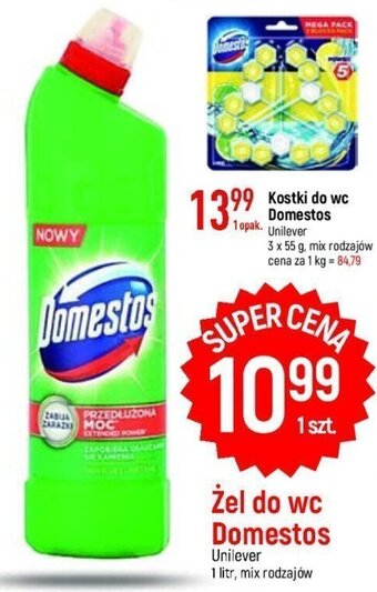 E.Leclerc Żel do wc Domestos Unilever 1l oferta
