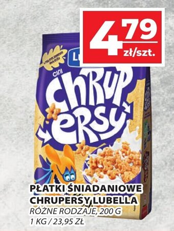Top Market PŁATKI ŚNIADANIOWE CHRUPERSY LUBELLA 200g oferta