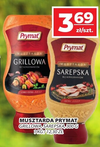 Top Market MUSZTARDA PRYMAT GRILLOWA, SAREPSKA, 300G oferta