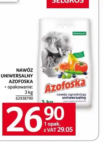 Selgros NAWÓZ UNIWERSALNY AZOFOSKA 3 kg oferta