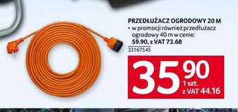 Selgros PRZEDŁUŻACZ OGRODOWY 20 M oferta