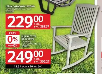 Selgros BUJANY FOTEL OGRODOWY oferta