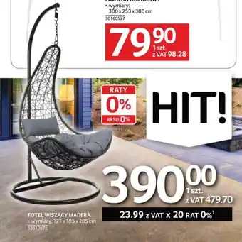 Selgros FOTEL WISZĄCY MADERA oferta
