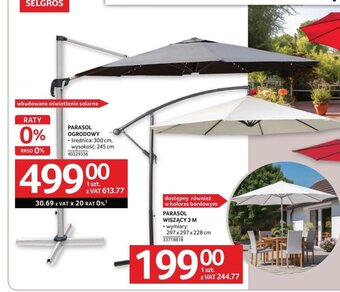 Selgros PARASOL OGRODOWY oferta
