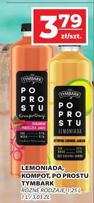 Top Market LEMONIADA, KOMPOT, PO PROSTU TYMBARK 1,25 L oferta
