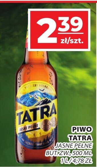 Top Market PIWO TATRA JASNE PEŁNE 500 ML oferta