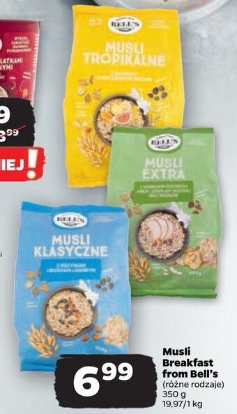 Netto Musli Breakfast from Bell's 350 g oferta