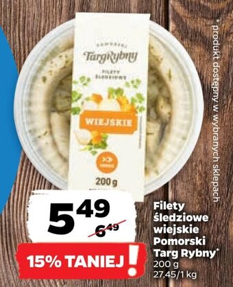 Netto Filety śledziowe wiejskie Pomorski Targ Rybny 200 g oferta