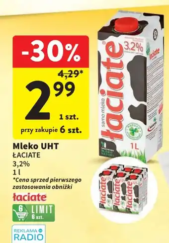 Intermarche Mleko UHT 3,2 % 1 l oferta