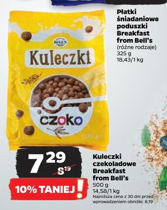 Netto Kuleczki czekoladowe breakfast from bell's oferta