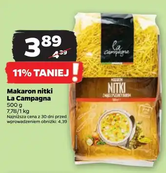 Netto Makaron nitki la campagna oferta
